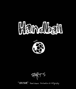 Çizilmiş spor ve eğlence illüstrasyon el - vektör