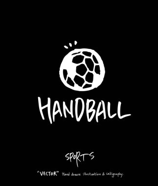 Çizilmiş spor ve eğlence illüstrasyon el - vektör