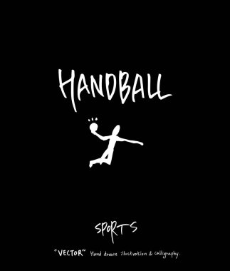 Çizilmiş spor ve eğlence illüstrasyon el - vektör