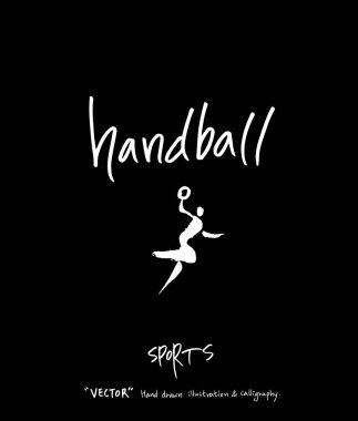 Çizilmiş spor ve eğlence illüstrasyon el - vektör