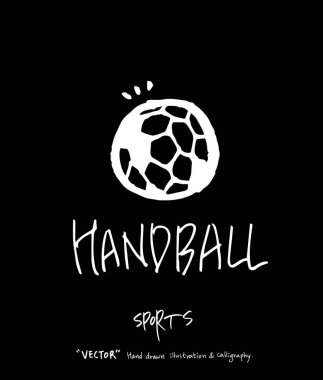 Çizilmiş spor ve eğlence illüstrasyon el - vektör