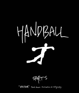 Çizilmiş spor ve eğlence illüstrasyon el - vektör