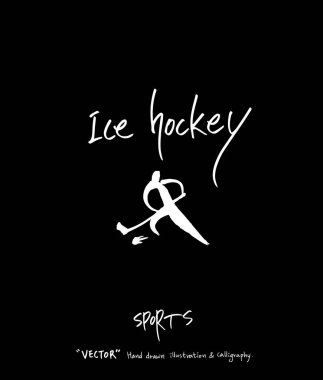 Çizilmiş spor ve eğlence illüstrasyon el - vektör