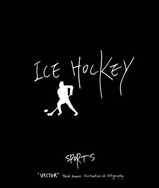 Çizilmiş spor ve eğlence illüstrasyon el - vektör