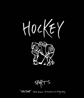 Çizilmiş spor ve eğlence illüstrasyon el - vektör