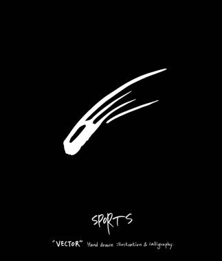 Çizilmiş spor ve eğlence illüstrasyon el - vektör