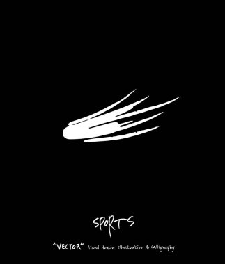 Çizilmiş spor ve eğlence illüstrasyon el - vektör