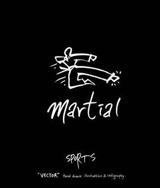 Spor arka plan illüstrasyon / vektör çizim / blackboard stili