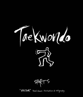 Spor arka plan illüstrasyon / vektör çizim / blackboard stili