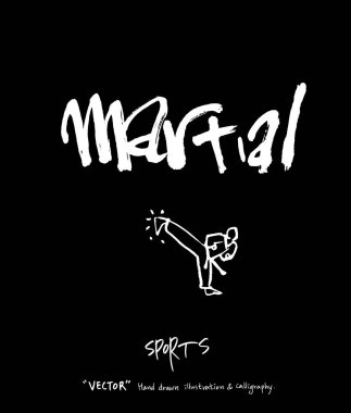 Spor arka plan illüstrasyon / vektör çizim / blackboard stili