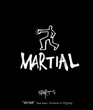 Spor arka plan illüstrasyon / vektör çizim / blackboard stili