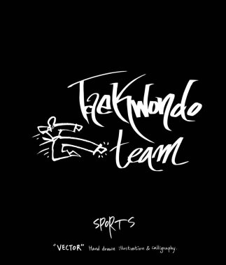 Spor arka plan illüstrasyon / vektör çizim / blackboard stili