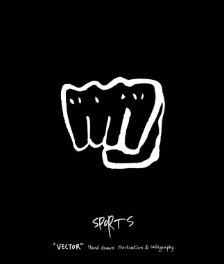 Spor arka plan illüstrasyon / vektör çizim / blackboard stili