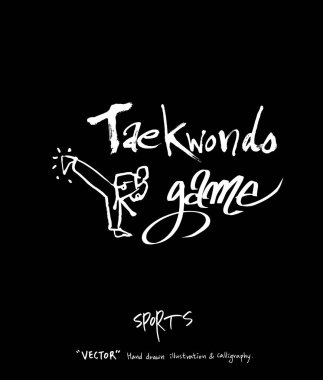 Spor arka plan illüstrasyon / vektör çizim / blackboard stili