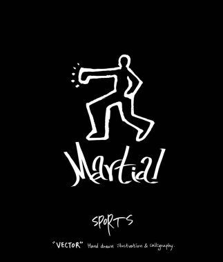 Spor arka plan illüstrasyon / vektör çizim / blackboard stili