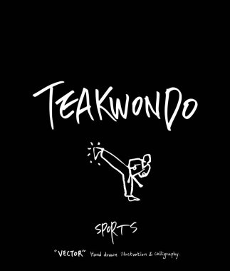 Spor arka plan illüstrasyon / vektör çizim / blackboard stili