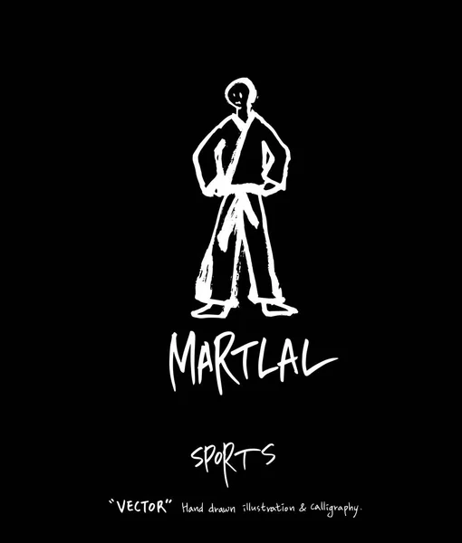 Illustration Fond Sport Illustration Vectorielle Style Tableau Noir — Image vectorielle