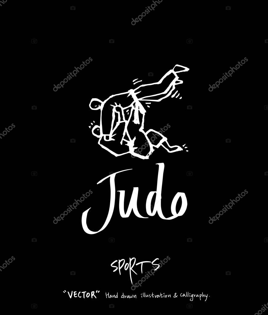 Sport background illustration / vector illustration / blackboard style