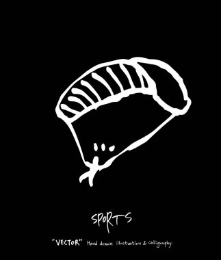 Spor arka plan illüstrasyon / vektör çizim / blackboard stili