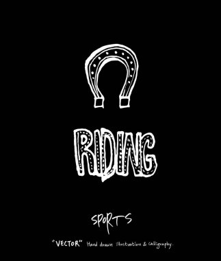 Spor arka plan illüstrasyon / vektör çizim / blackboard stili