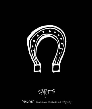 Spor arka plan illüstrasyon / vektör çizim / blackboard stili