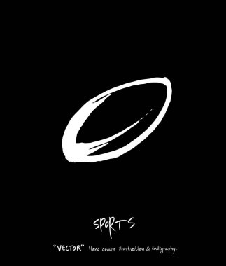 Spor arka plan illüstrasyon / vektör çizim / blackboard stili