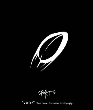 Spor arka plan illüstrasyon / vektör çizim / blackboard stili