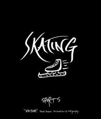 Spor arka plan illüstrasyon / vektör çizim / blackboard stili