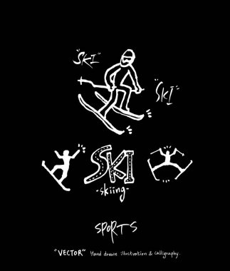 Spor poster / yarım yamalak eğlence illüstrasyon - vektör