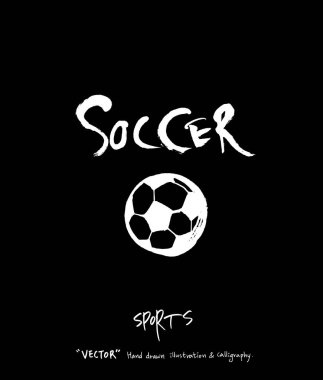 Spor arka plan illüstrasyon / vektör çizim / blackboard stili