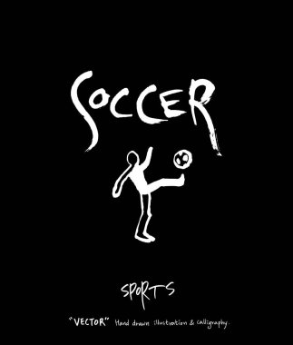 Spor arka plan illüstrasyon / vektör çizim / blackboard stili