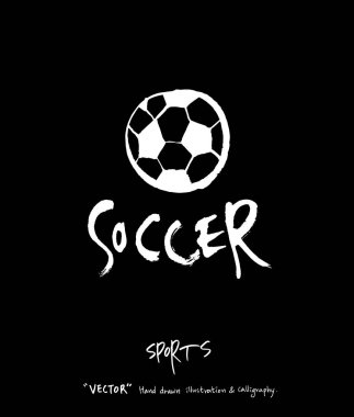 Spor arka plan illüstrasyon / vektör çizim / blackboard stili