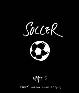 Spor arka plan illüstrasyon / vektör çizim / blackboard stili