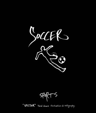 Spor arka plan illüstrasyon / vektör çizim / blackboard stili