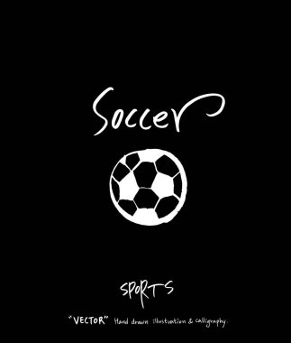 Spor arka plan illüstrasyon / vektör çizim / blackboard stili