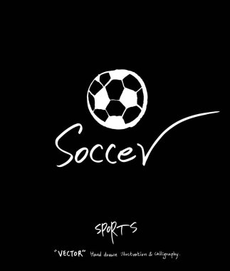 Spor arka plan illüstrasyon / vektör çizim / blackboard stili