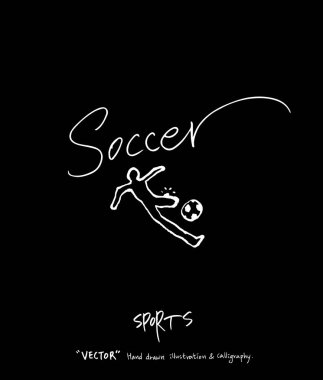 Spor arka plan illüstrasyon / vektör çizim / blackboard stili