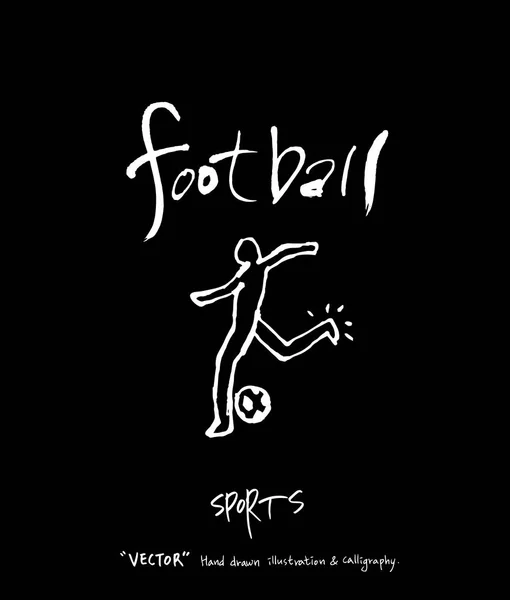 Illustration Fond Sport Illustration Vectorielle Style Tableau Noir — Image vectorielle