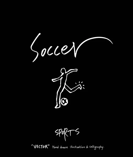 Illustration Fond Sport Illustration Vectorielle Style Tableau Noir — Image vectorielle