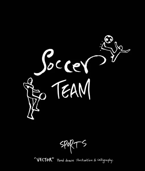 Illustration Fond Sport Illustration Vectorielle Style Tableau Noir — Image vectorielle