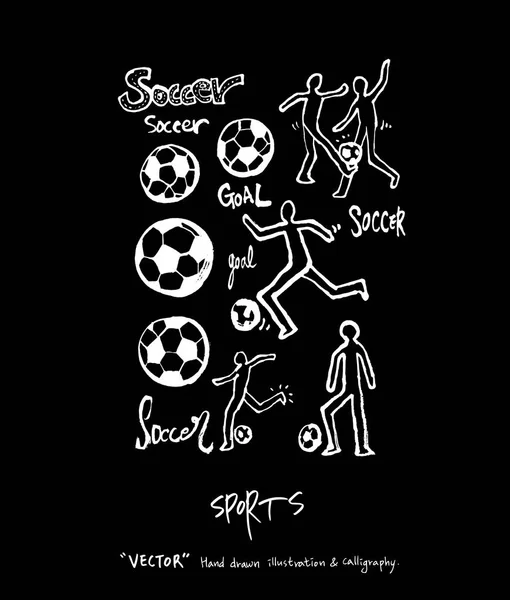 Αθλητισμός Φόντο Εικόνα Διανυσματικά Εικονογράφηση Μαυροπίνακα Στυλ — Διανυσματικό Αρχείο