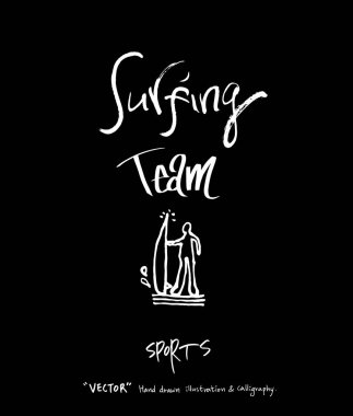 Spor arka plan illüstrasyon / vektör çizim / blackboard stili