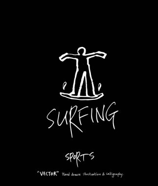 Spor arka plan illüstrasyon / vektör çizim / blackboard stili