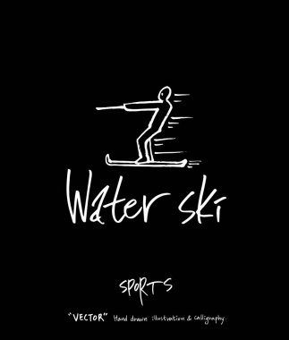 Spor arka plan illüstrasyon / vektör çizim / blackboard stili