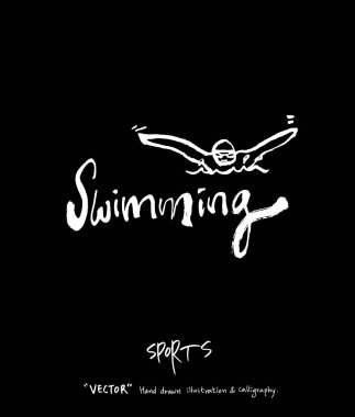 Spor arka plan illüstrasyon / vektör çizim / blackboard stili