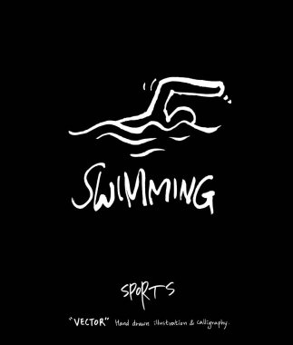 Spor arka plan illüstrasyon / vektör çizim / blackboard stili