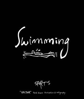 Spor arka plan illüstrasyon / vektör çizim / blackboard stili