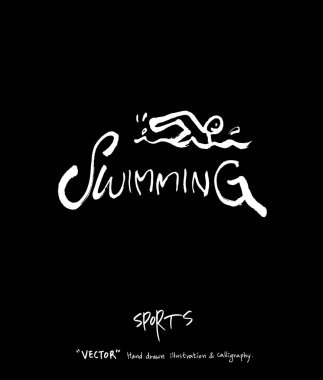 Spor arka plan illüstrasyon / vektör çizim / blackboard stili