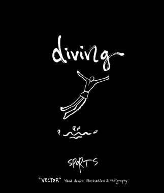 Spor arka plan illüstrasyon / vektör çizim / blackboard stili