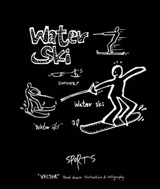 Spor arka plan illüstrasyon / vektör çizim / blackboard stili